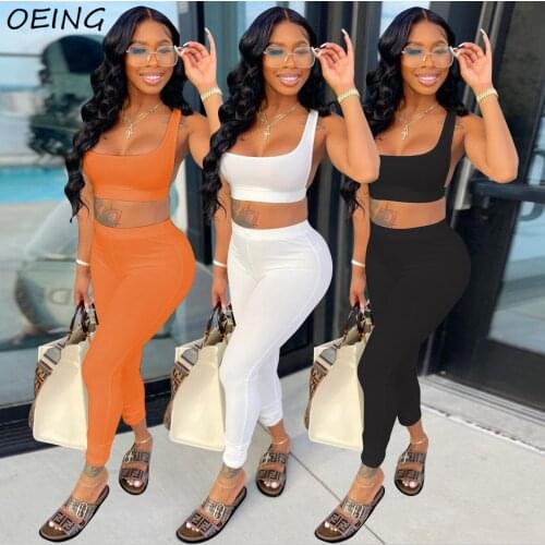 2021 Womens Sport Suits Summer Outfits Workout Clothing Tights 2 Piece Tracksuit Fashion Sweat Suits