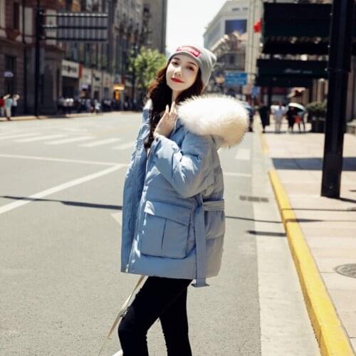 Women winter new style hooded warm short white duck down coats lady slim thickened clothes female popular fashion waist jackets