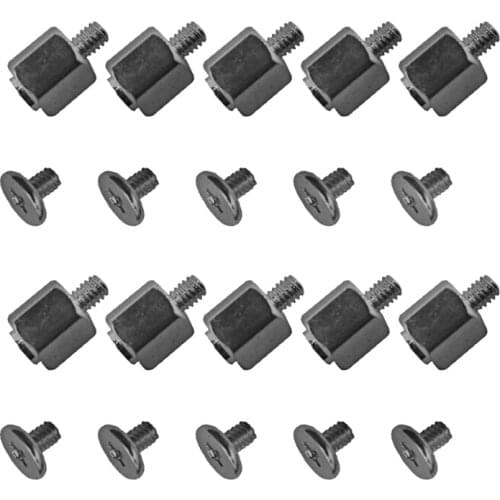 10 Set Hand Mounting Kits Stand Off Screw Hex Nut for A-SUS M.2 SSD Motherboard Silver Black