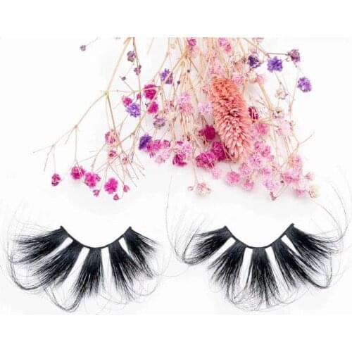 100% Mink Eyelashes False Eyelashes Criss-cross Natural Fake lashes Length 70mm Makeup 3D Mink Lashes Extension Eyelash Beauty