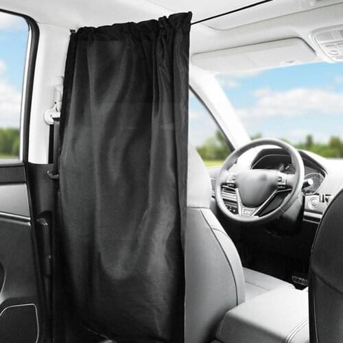 2pcs/set Taxi Car Isolation Curtain Partition Protection Commercial Conditioning Vehicle Sun Privacy Curtain Air Curtain Sh T7K3