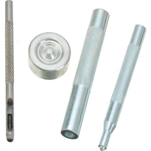 4PCS 831 Type Metal Snap Fasteners Press Studs Button Installation Tools Hand Punch Tool Set DIY Materials Accessories