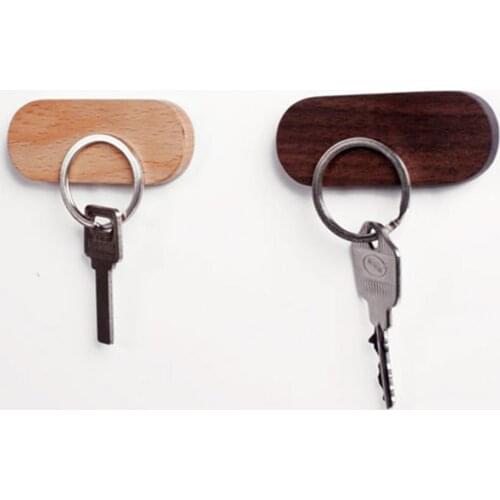 80% Dropshipping!!Key Holder Strong Magnetic Natural Beech Home Wall Decoration Key Organizer for Home Decor