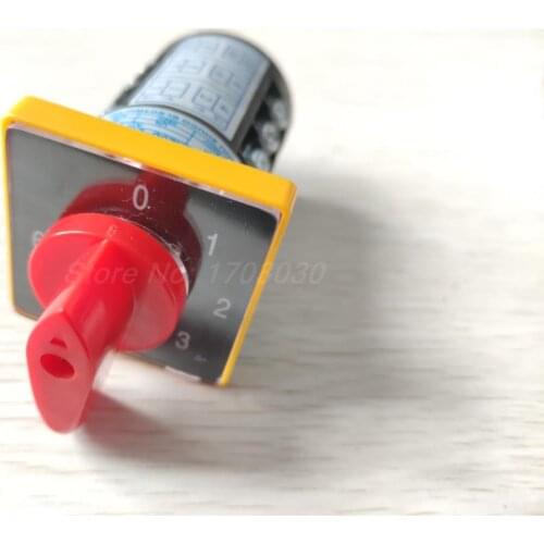 AC 380V 20A Latching 12 Terminals 7 Position Cam Combination Changeover Switch