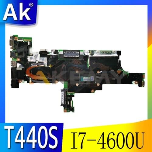 Akemy VILT0 NM-A052 For Lenovo Thinkpad T440S Laptop Motherboard CPU I7 4600U 04X3960 04X3963 04X3965 04X3964 04X3962