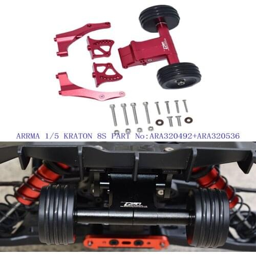 ALUMINUM REAR WHEELIE WITH WING MOUNTARRMA 1/5 KRATON 8SARA110002T1 ARA320492+ARA320536 MAKX040R