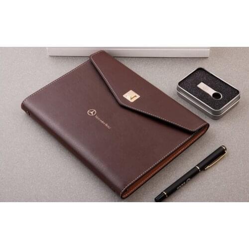 Business Pu Highgrade Loose leaf Notebook A5 Sub wallet