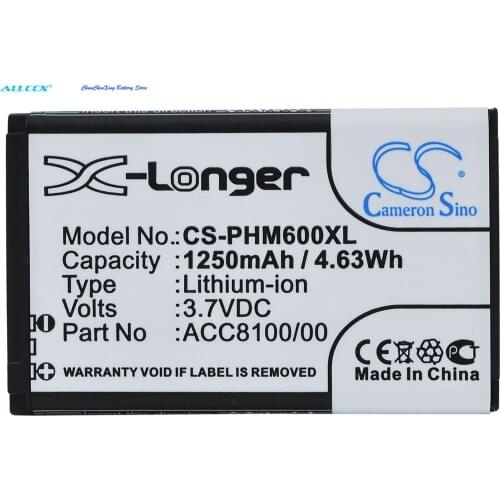 Cameron Sino 1250mAh Recorder Battery ACC8100,ACC8100/00 for Philips Pocket Memo DPM6000, DPM7000, DPM8100, DPM8500, DPM8000