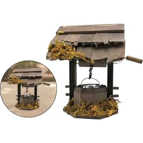 Wooden 1/12 Scale Dollhouse Miniature Mini Garden Scene Decor Props