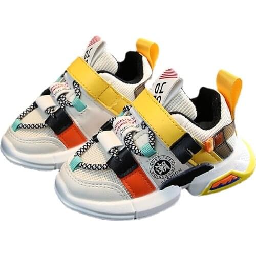 Kids Sneakers Autumn Children Sports Shoes Boys Girls Fashion Mixed Color Childrens Casual Shoes Lightweight Breathable SJ007