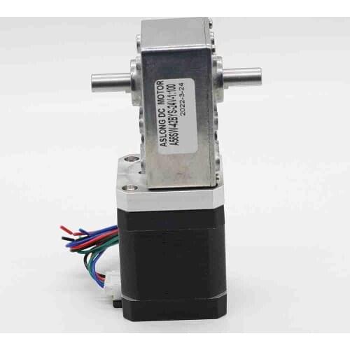 Dual Shaft Stepper Worm Gear Motor With Auto-lock double Phrase four line 1.8 Degree Nema17 Dual shaft stepping reducer MOTOR