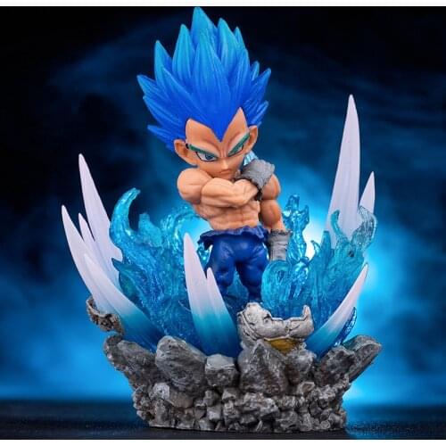 Dragon Ball Anime Figure Son Goku Luminous Figurine Super Saiyan Action Brinquedos Juguetes Statue Model Toy Ornaments Gift Box