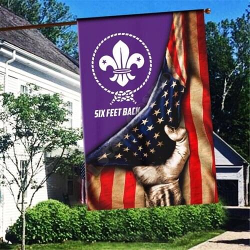 Scout Flag 3D Full Printing Garden Flags Hanging House Flag Garden Flag Decoration Double-sided Printing