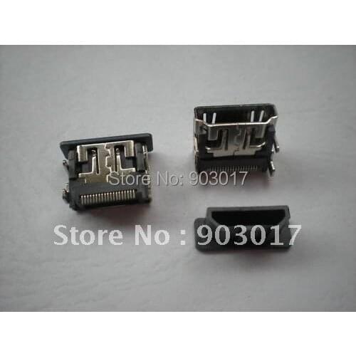 HDMI Female Jack 19pin Connector 180 Degree 80 pcs per lot hot sale