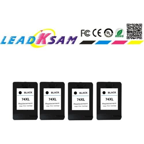 4pcs 74xl CB335WN Black Ink Cartridge for hp74 OfficeJet J5780,PhotoSmart D5300 D5360 Printer cartridge