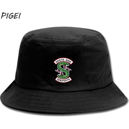Riverdale SouthSide Serpent Accessories Hat South Side Serpents Cosplay Fisherman Cap Hat For Mens Women Outdoor Sun Hat
