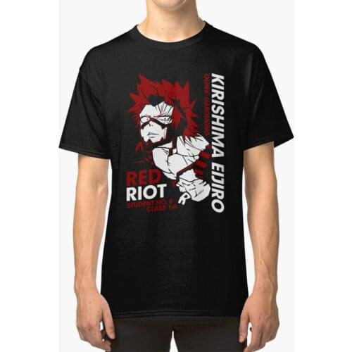 Kirishima Eijiro T - Shirt Kirishima Eijiro Red Riot Boku No Hero Academia Kirishima