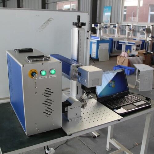 China Professional Fiber Laser Marking Machine 200*200mm Mini Laser Marker 30W 50W 100W Metal Cutter