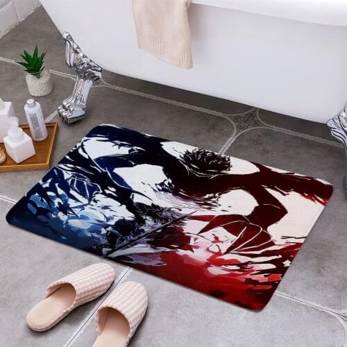 Black Clover 3D Print Doormats Rectangle Non-Slip DoorMat Bedroom Kitchen Entrance Print Door rugs Dropshipping