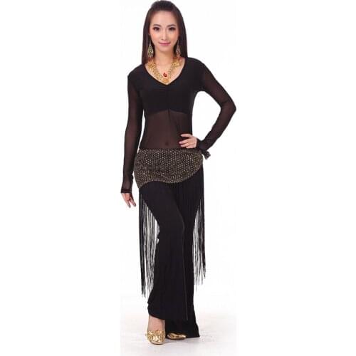 Lady Belly Dancing Dance Wear Practice/Performance Costume Belly Dance Costume Set Professional Top&Pants&Hip Scarf Indian Dress