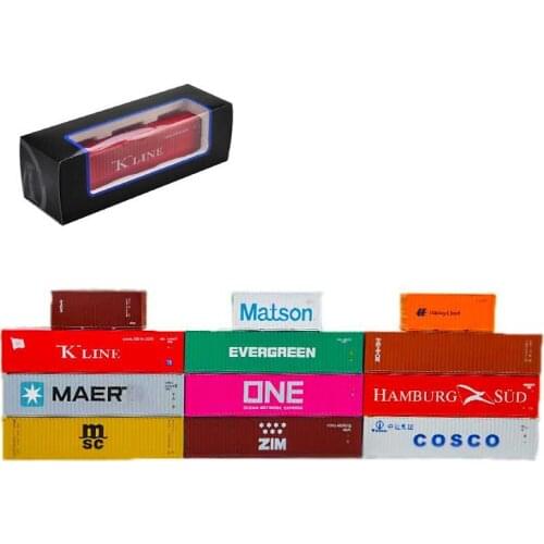 International shipping container model 1/50 scale zinc alloy transport gift model child 20 40'GP transport toy souvenir