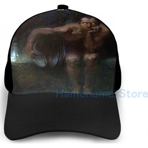 Fashion Lucifer - Franz von Stuck Basketball Cap men women Graphic print black Unisex adult hat