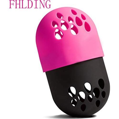 Soft Silicone Powder Puff Drying Holder Beauty Sponge Travel Case Puff Blender Sponge Egg Capsule Display Rack Egg Stand
