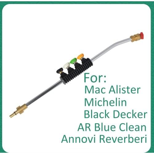 Pressure Washer Wand Tip Car Washer Metal Jet Lance Nozzle Quick Connect Tip for Annovi Reverberi AR Blue Mac Allister Michelin