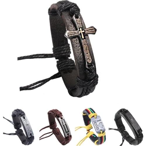 NBSAMENG Leather Bracelets