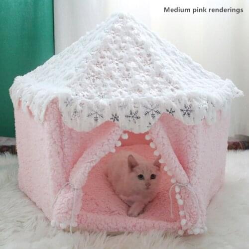 Hot Cat Tent Room Cat Litter Pet Supplies Deep Sleep Litter Dog Kennel of Small and Medium-sized Dog Four Seasons Are Available