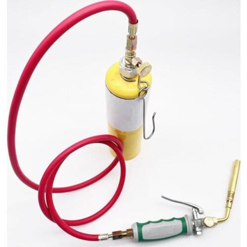 Professional MAPP Gas Torch Brazing Torch of Propane Gas 1.6m Hose for Brazing Soldering Welding Heating Application for BBQ