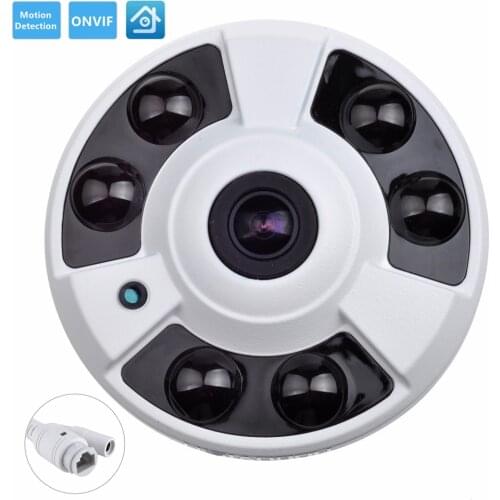 4MP 5MP Network IP Camera 180 Degree 360 Degree Panoramic Fisheye Lens Dome Home Security POE Camera Surveillance