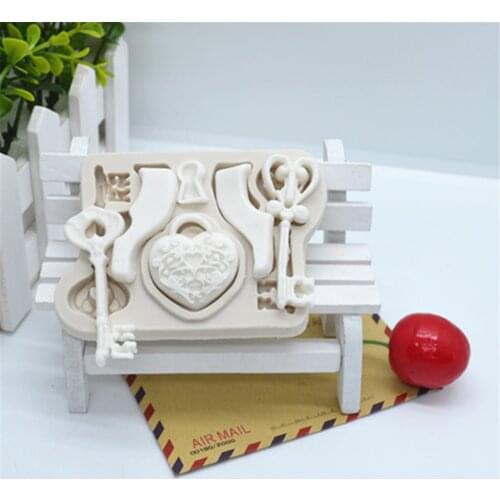 Keys Silicone Cake Molds Fondant Resin Mold Cake Decorating Tools Pastry Kitchen Baking Accessories