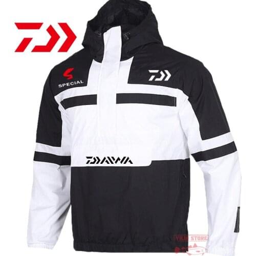 Daiwa Autumn Fishing Hoodie Breathable Thin Outdoor Sport Mountaineering Suit Riding Camping Windproof Jacket Fishing Clothing