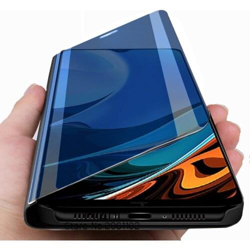 Smart Mirror case for xiaomi redmi 9t stand book flip cover for xiaomi redmi 9t 9 t redmi9t coque cases