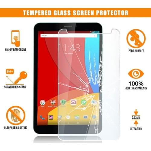 Screen Protector for Prestigio MultiPad Wize 3408 8" Tablet Tempered Glass Scratch Resistant Anti-fingerprint Film Cover