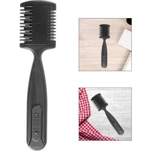 1pc Hair Cutting Comb Hair Brushes with Razor Blades Hair Trimmer Cutting Thinning Tool Barber Tool Double-Sided Hair Scissors
