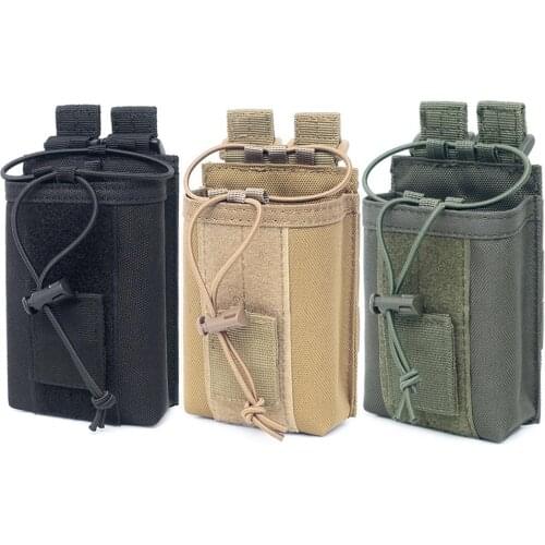 1000D Nylon Outdoor Pouch Tactical Sports Pendant Military Molle Radio Walkie Talkie Holder Bag Magazine Mag Pouch Pocket New
