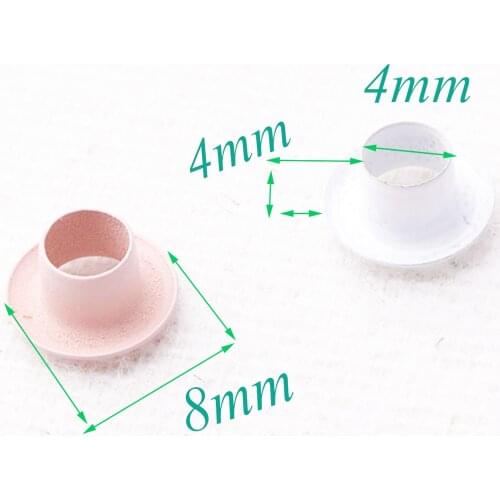200 Pcs Pink/White Eyelets tiny eyelets craft Great for Clothes Leather Canvas bag Garment Rivets studs