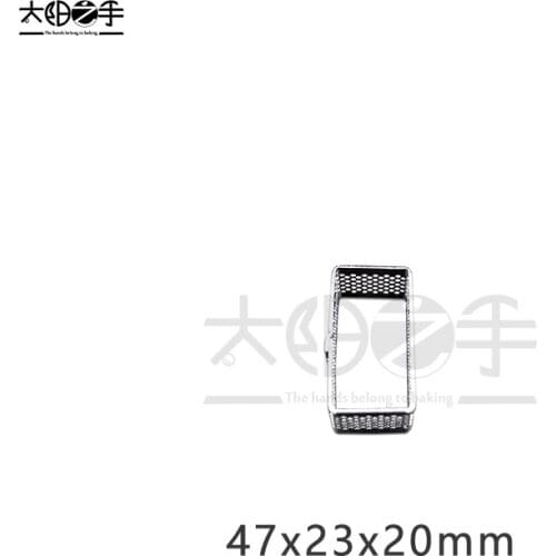 47x23x20mm Mini Rectangular Perforated Tart Ring 304 Stainless Steel Tart Ring Tartlet Mold Make Rectangular Fruit Pie Egg Tart