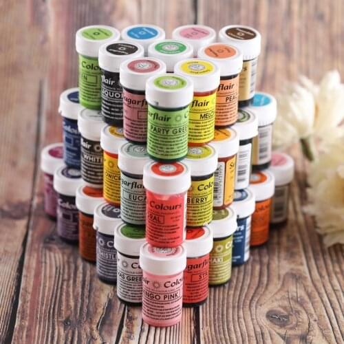 55 Colors Sugarflair Food Coloring Agent Safe No Added Ice Cream Cake Fudge Food Coloring Baking Supplies Cake Decoration