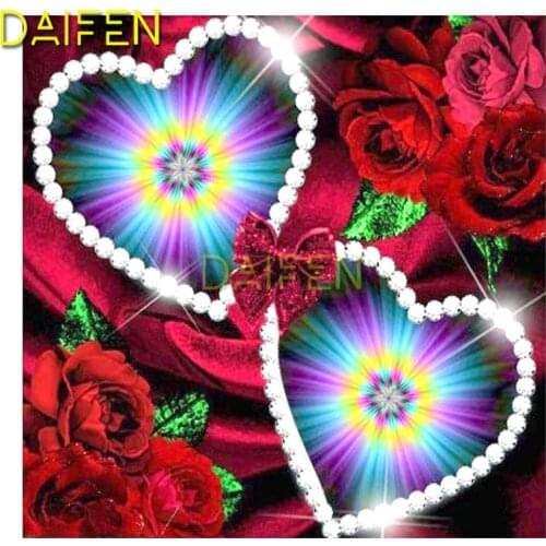 5D DIY Diamond embroidery Cross stitch Full Square Diamond painting rose flower heart diamond Full Round Diamond mosaic