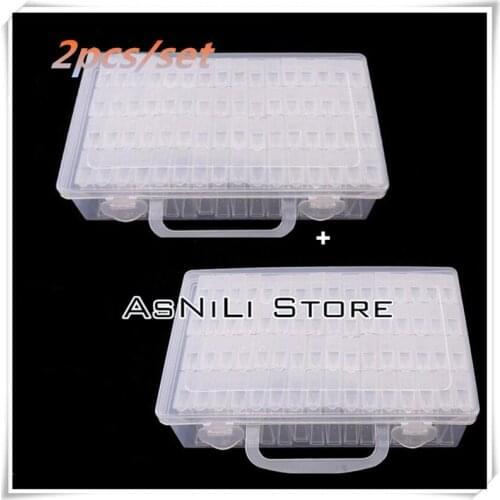 64/128pcs Bottles Diamond Painting Tools Accessories Storage Box Beads Container Diamond Embroidery Stone Mosaic Convenience Box