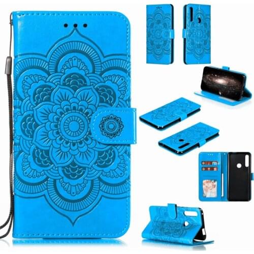 3D Emboss Flower Case for Huawei P Smart Z 2019 2020 P30 P40 Mate 20 30 Honor 9A 9S 8X 10 20 Lite 20s 30 Pro 30s Flip Book Case