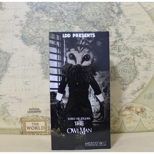 LDD Presents Living Dead Dolls UK Horror Films Lord of Tears Owlman Action Figure Model Toy Original Collection