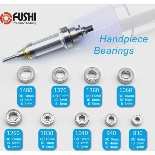 Electric Nail Drill Machine Bearing MR148zz MR126zz MR106zz MR104zz 623zz 693zz 684zz MR128zz 10PCS Dental Handle Ball Bearings
