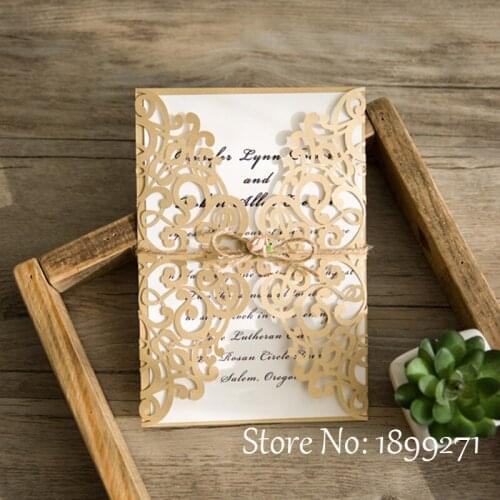 Hot luxury wedding invitations pearlscent paper flower shape laser cut wedding cards