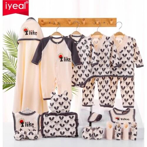 IYEAL 20PCS Baby Boy Cotton Newborns Gifts for Baby Suits Underwear Baby Gilrs Clothes Roupa de bebe Clothing Sets