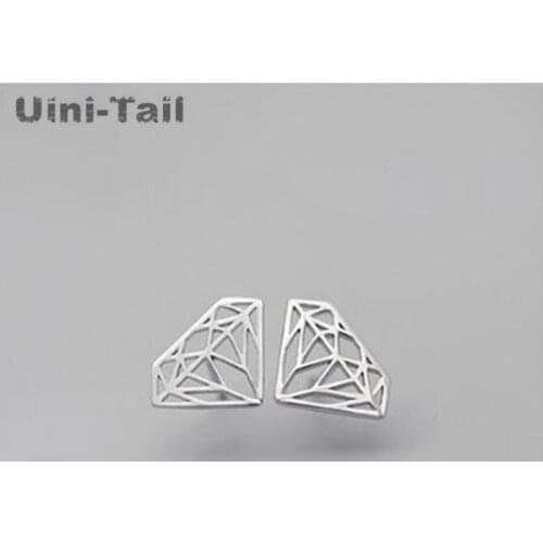 Uini-Tail hot new 925 sterling silver simple fashion hollow earrings geometric hypoallergenic high quality earrings
