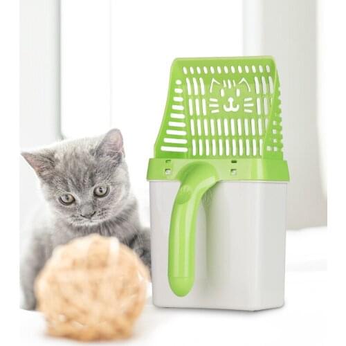 Pet Cat Litter Shovel Pet Cleaning Tool Scoop sift Cat Sand Plastic Sifter Scoop Dog Food Scoops For Cat Toilet Training Kit